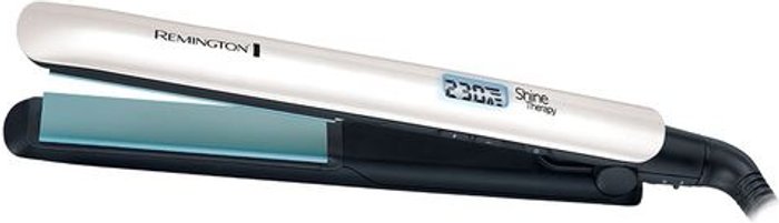 Currys Business | Remington Remington S8500 Shine Therapy Straightener - Silver/Teal Remington Remington S8500 Shine Therapy Straightener - Silver/Teal