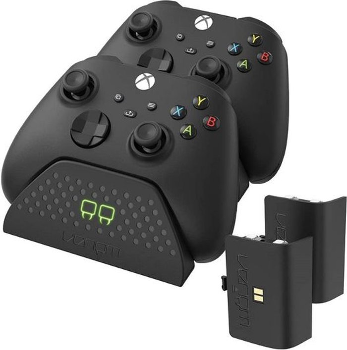 Currys Business | Venom VENOM VS2881 Xbox Series X/S Twin Docking Station - Black Venom VENOM VS2881 Xbox Series X/S Twin Docking Station - Black