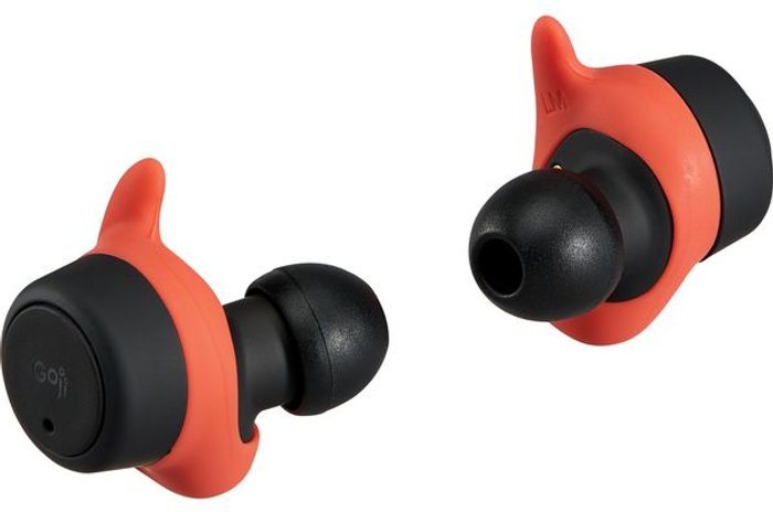 Currys Business | Goji GOJI GSBTTW22 Wireless Bluetooth Sports Earbuds - Black & Red Goji GOJI GSBTTW22 Wireless Bluetooth Sports Earbuds - Black & Red