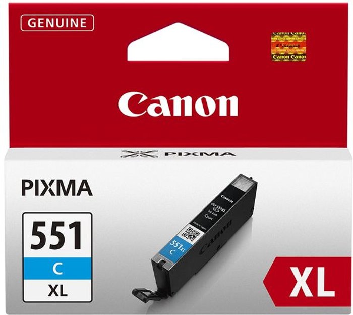 Currys Business | Canon CANON CLI-551 XL Cyan Ink Cartridge Canon CANON CLI-551 XL Cyan Ink Cartridge