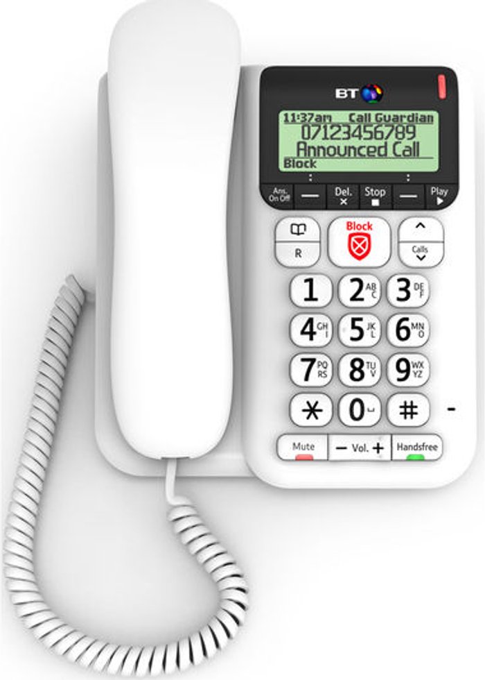 Currys Business | BT BT Décor 2600 Corded Phone with Answering Machine BT BT Décor 2600 Corded Phone with Answering Machine
