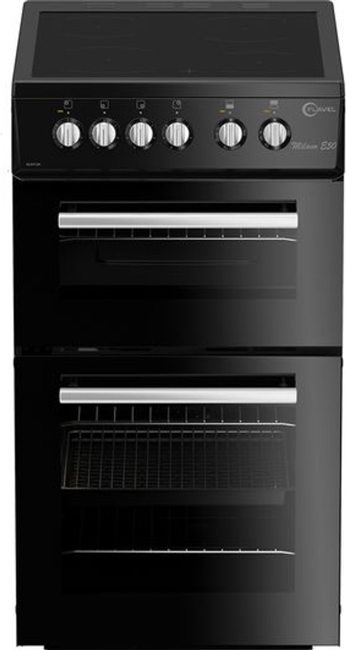 Currys Business | Flavel FLAVEL MLB7CDK 50 cm Electric Ceramic Cooker - Black, Black Flavel FLAVEL MLB7CDK 50 cm Electric Ceramic Cooker - Black, Black