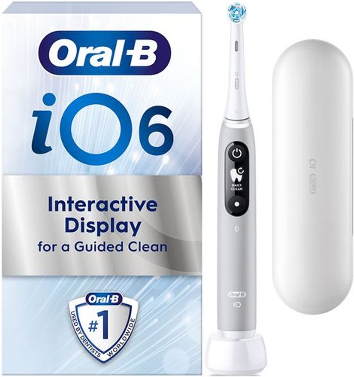 Currys Business | Oral B Oral B iO™ 6 Electric Toothbrush - Grey Oral B Oral B iO™ 6 Electric Toothbrush - Grey