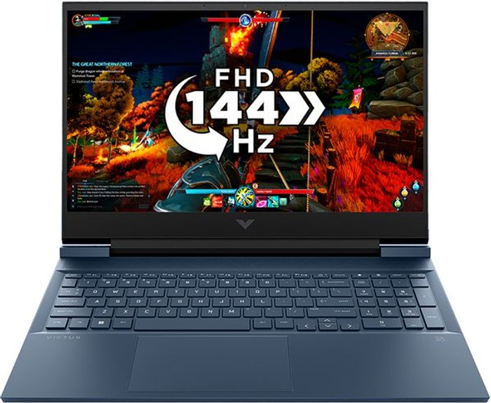 Currys Business | HP HP Victus 16-d1503na Gaming Laptop - Intel®Core i5, RTX 3060, 512 GB SSD, Blue HP HP Victus 16-d1503na Gaming Laptop - Intel®Core i5, RTX 3060, 512 GB SSD, Blue