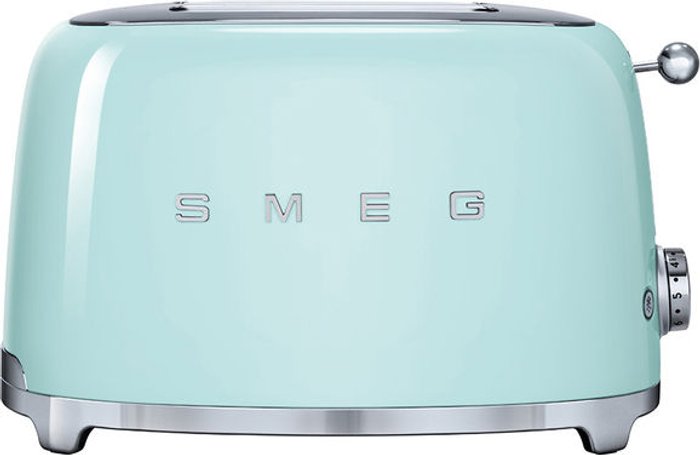 Currys Business | Smeg SMEG TSF01PGUK 2-Slice Toaster - Pastel Green Smeg SMEG TSF01PGUK 2-Slice Toaster - Pastel Green