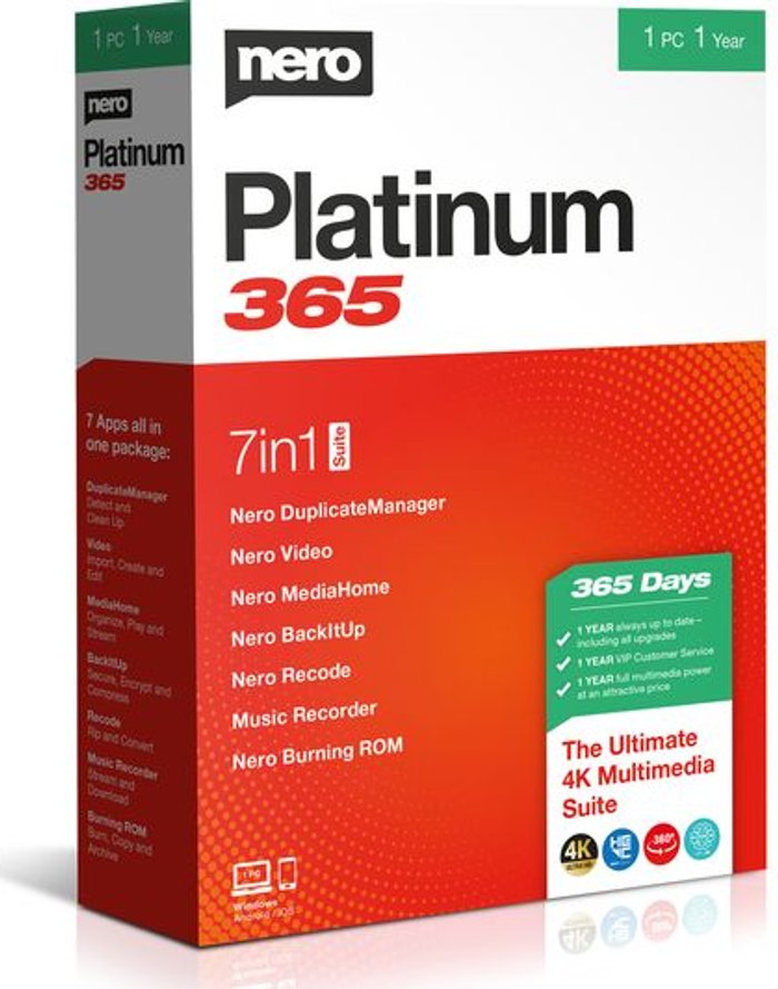 Currys Business | Nero NERO Platinum 365 2020 - 1 year for 1 user Nero NERO Platinum 365 2020 - 1 year for 1 user