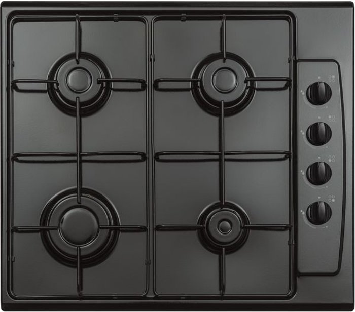 Currys Business | Essentials ESSENTIALS CGHOBB21 Gas Hob - Black Essentials ESSENTIALS CGHOBB21 Gas Hob - Black