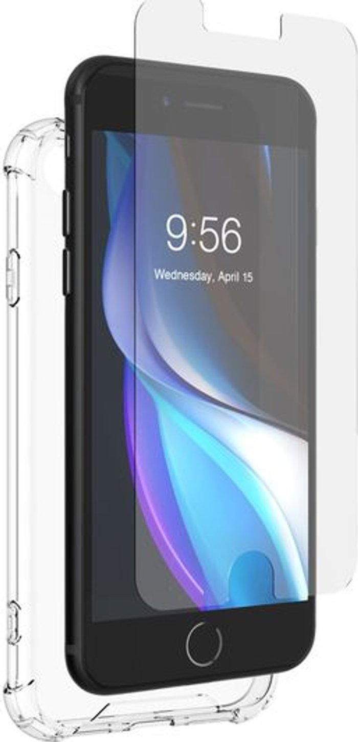 Currys Business | DEFENCE DEFENCE Defence iPhone 8 & SE Case & Screen Protector Bundle - Clear DEFENCE DEFENCE Defence iPhone 8 & SE Case & Screen Protector Bundle - Clear