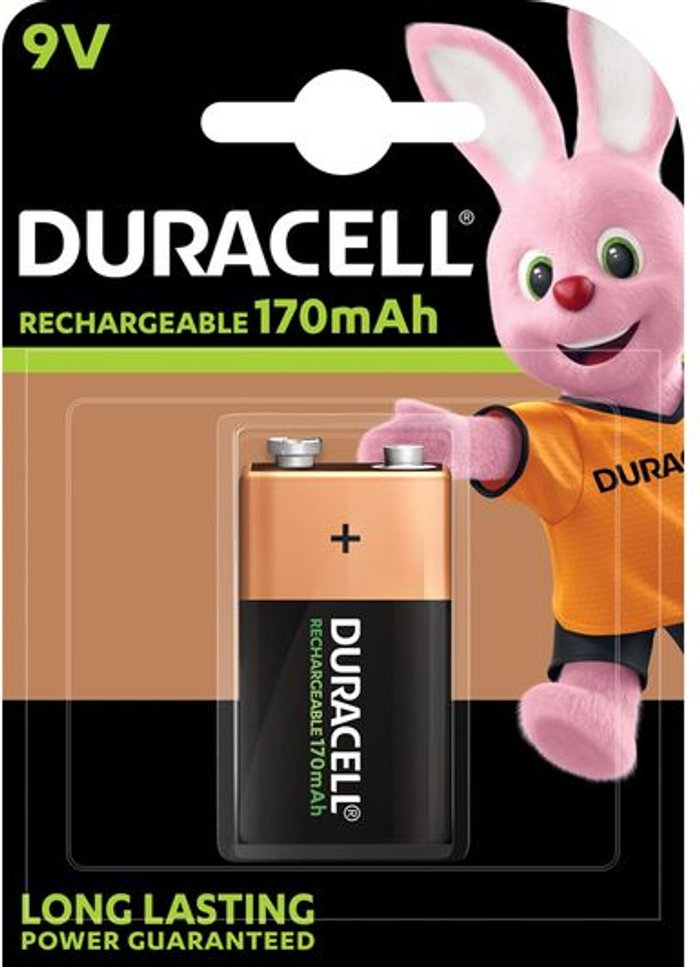 Currys Business | Duracell DURACELL HR9V/DC1604 9V Rechargeable NiMH Battery Duracell DURACELL HR9V/DC1604 9V Rechargeable NiMH Battery