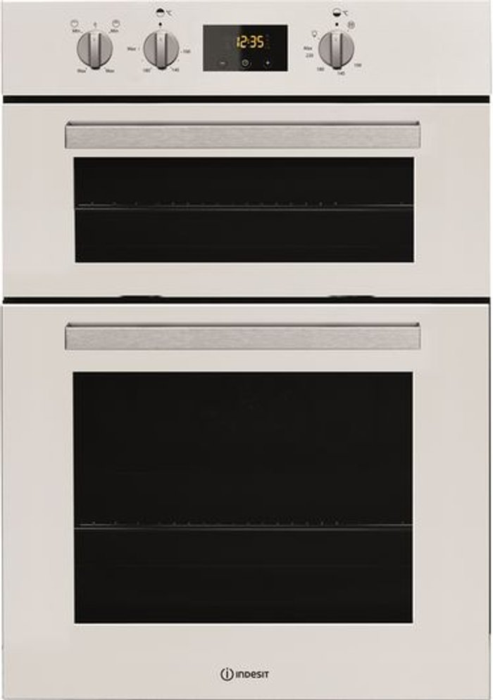 Currys Business | Indesit INDESIT Aria IDD 6340 WH Electric Double Oven - White Indesit INDESIT Aria IDD 6340 WH Electric Double Oven - White