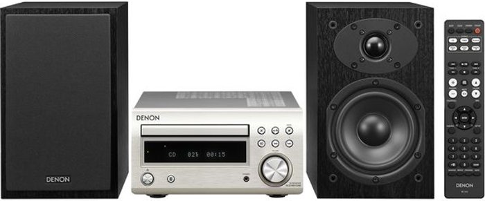 Currys Business | Denon DENON DM-41DAB Wireless Traditional Hi-Fi System - Premium Silver, Silver/Grey Denon DENON DM-41DAB Wireless Traditional Hi-Fi System - Premium Silver, Silver/Grey