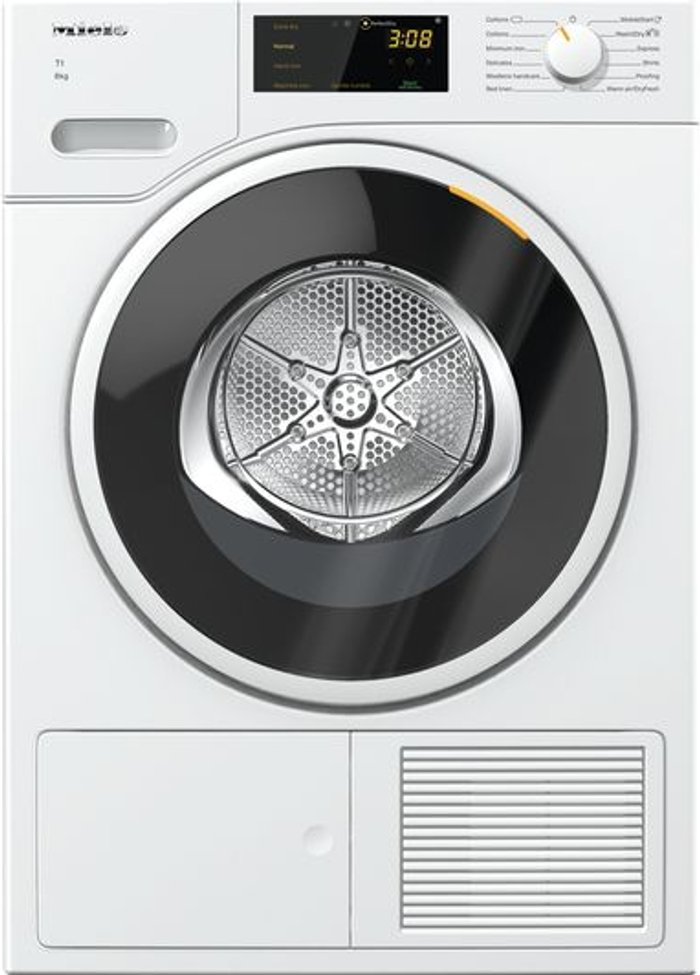 Currys Business | Miele MIELE T1 TWD260WP WiFi-enabled 8 kg Heat Pump Tumble Dryer - White Miele MIELE T1 TWD260WP WiFi-enabled 8 kg Heat Pump Tumble Dryer - White