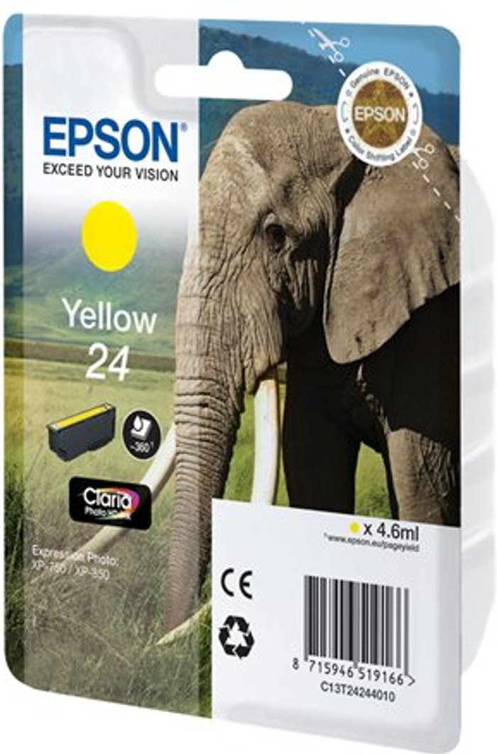Currys Business | Epson Epson 24 - yellow - original - ink cartridge Epson Epson 24 - yellow - original - ink cartridge