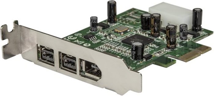 Currys Business | Startech StarTech.com 3 Port 2b 1a Low Profile 1394 PCI Express FireWire Card Adapter - FireWire adapter - PCIe - 2 ports Startech StarTech.com 3 Port 2b 1a Low Profile 1394 PCI Express FireWire Card Adapter - FireWire adapter - PCIe - 2 ports