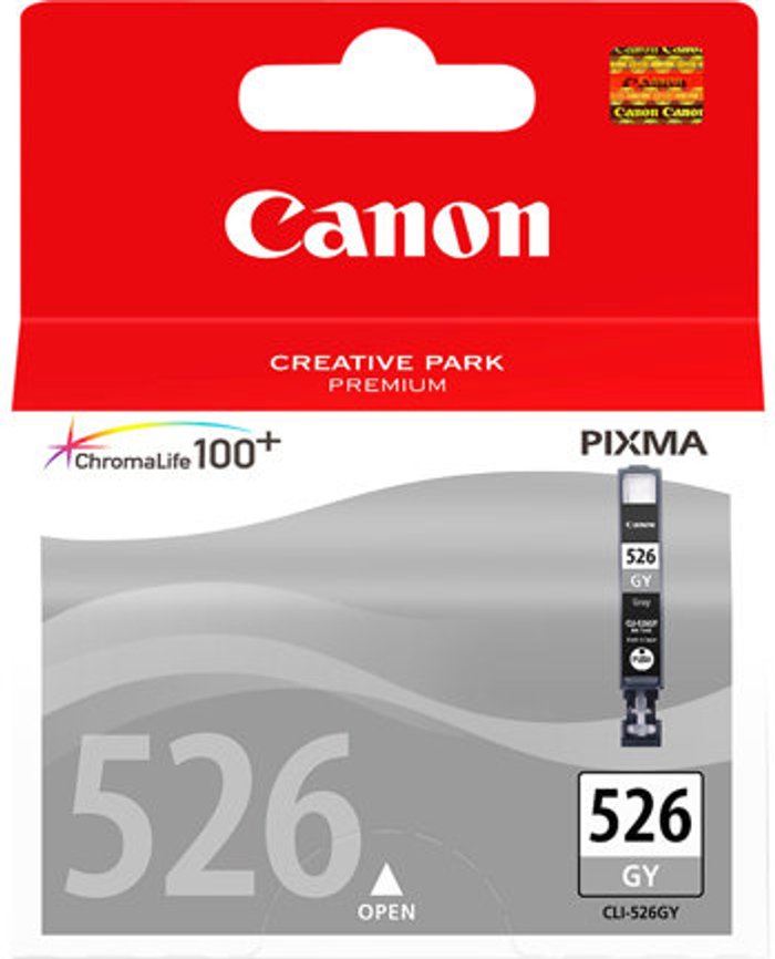 Currys Business | Canon Canon CLI-526GY Grey Ink Cartridge 4544B001 Canon Canon CLI-526GY Grey Ink Cartridge 4544B001