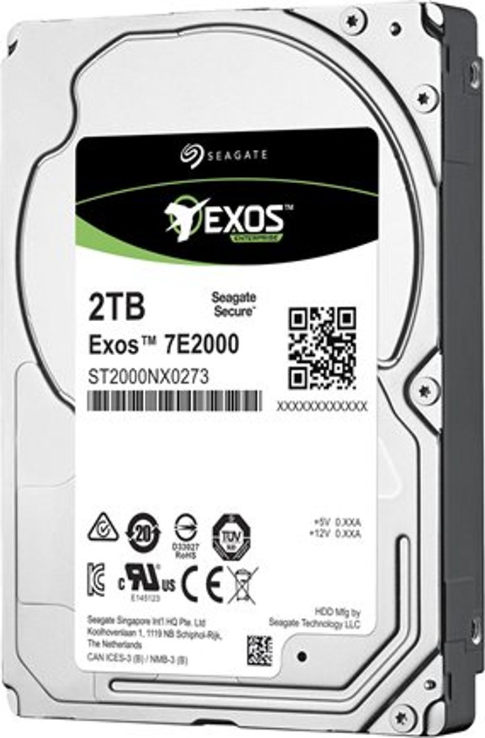 Currys Business | Seagate Seagate Exos 7E2000 ST2000NX0273 - hard drive - 2 TB - SAS 12Gb/s Seagate Seagate Exos 7E2000 ST2000NX0273 - hard drive - 2 TB - SAS 12Gb/s