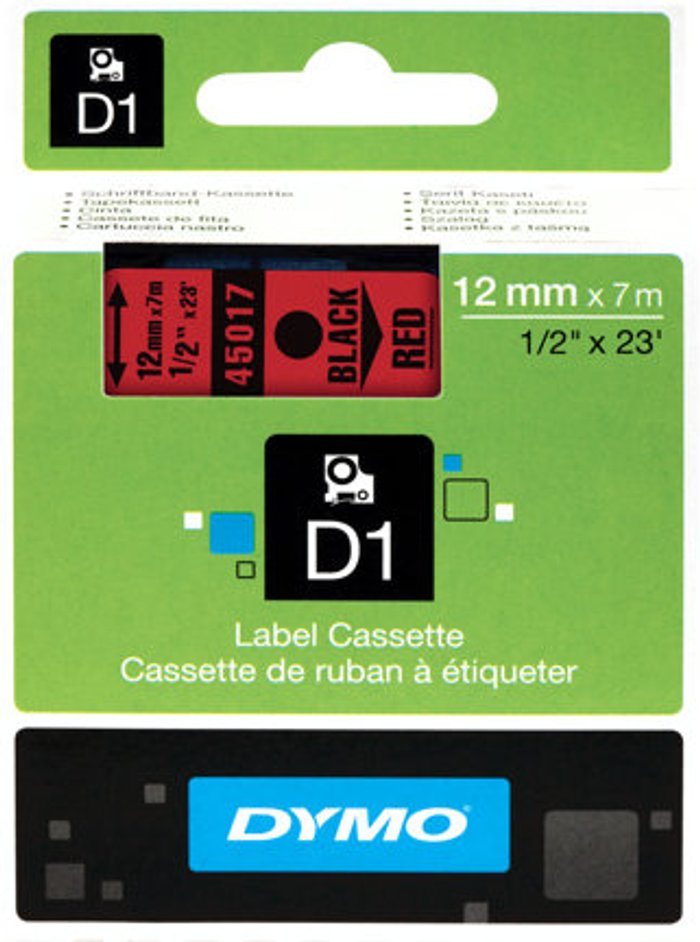 Currys Business | Dymo DYMO D1 - labels - 1 roll(s) - Roll (1.2 cm x 7 m) Dymo DYMO D1 - labels - 1 roll(s) - Roll (1.2 cm x 7 m)