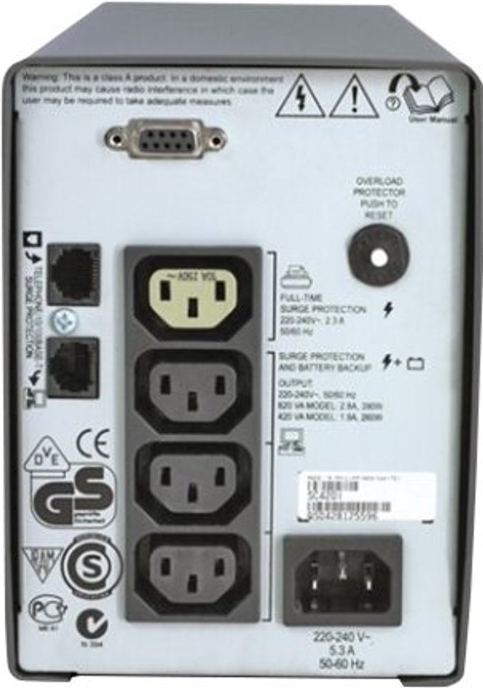 Currys Business | APC APC Smart-UPS SC 420VA - UPS - 260 Watt - 420 VA APC APC Smart-UPS SC 420VA - UPS - 260 Watt - 420 VA