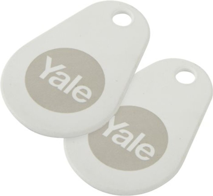 Currys Business | Yale YALE Connected Key Tag - Twin Pack, White Yale YALE Connected Key Tag - Twin Pack, White