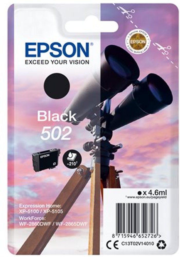 Currys Business | Epson Epson 502 - black - original - ink cartridge Epson Epson 502 - black - original - ink cartridge