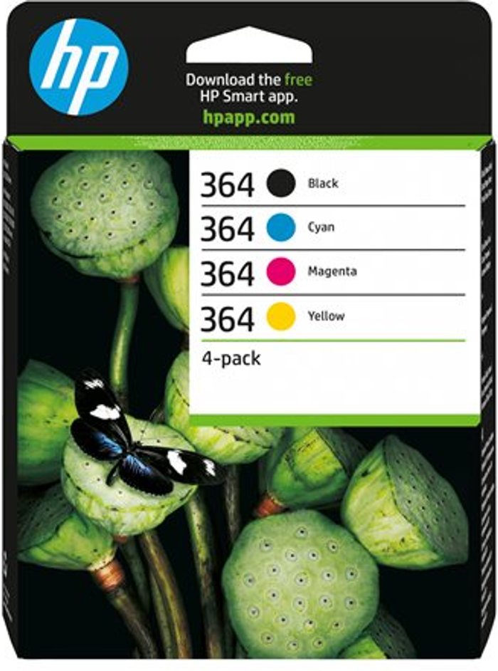 Currys Business | HP HP 364 CMYK Original Ink Cartridges - Combo 4 Pack HP HP 364 CMYK Original Ink Cartridges - Combo 4 Pack
