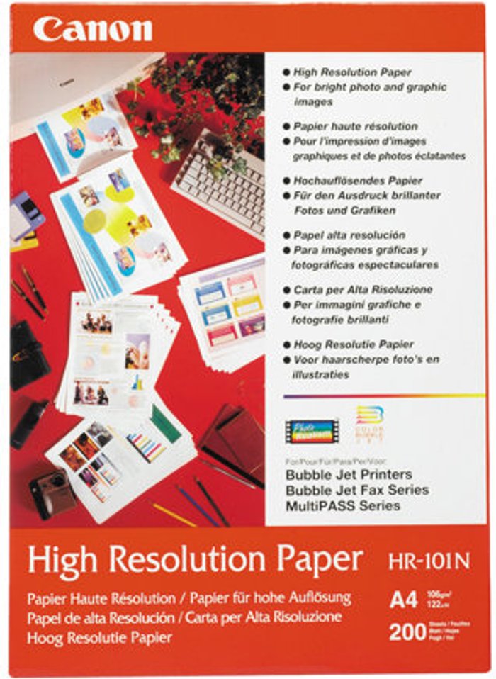 Currys Business | Canon Canon HR-101 - plain paper - 50 sheet(s) - A4 Canon Canon HR-101 - plain paper - 50 sheet(s) - A4