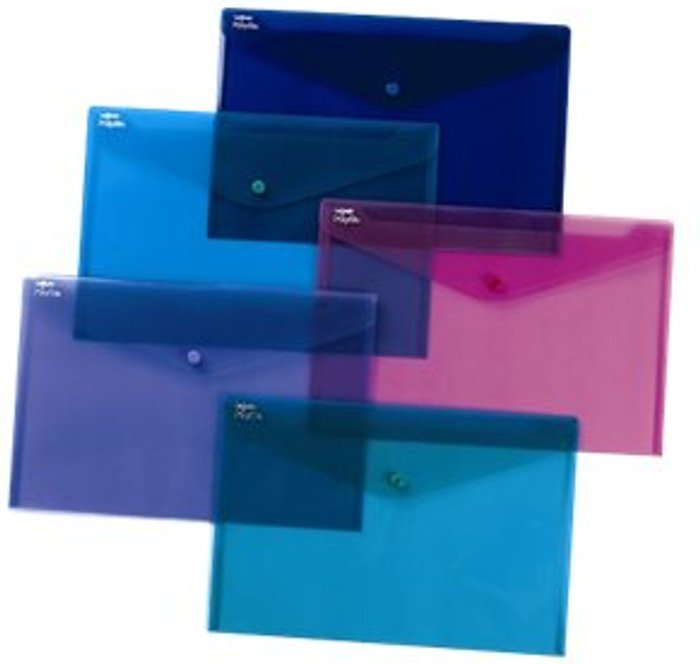 Currys Business | SNOPAKE Snopake Polyfile - document wallet - for Foolscap - capacity: 100 sheets - transparent purple (pack of 5) SNOPAKE Snopake Polyfile - document wallet - for Foolscap - capacity: 100 sheets - transparent purple (pack of 5)