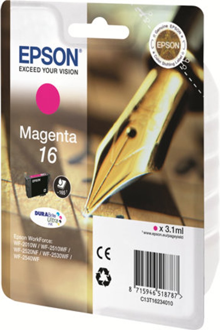 Currys Business | Epson Epson 16 - magenta - original - ink cartridge Epson Epson 16 - magenta - original - ink cartridge