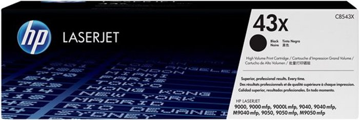 Currys Business | HP HP 43X - High Yield - black - original - LaserJet - toner cartridge (C8543X) HP HP 43X - High Yield - black - original - LaserJet - toner cartridge (C8543X)