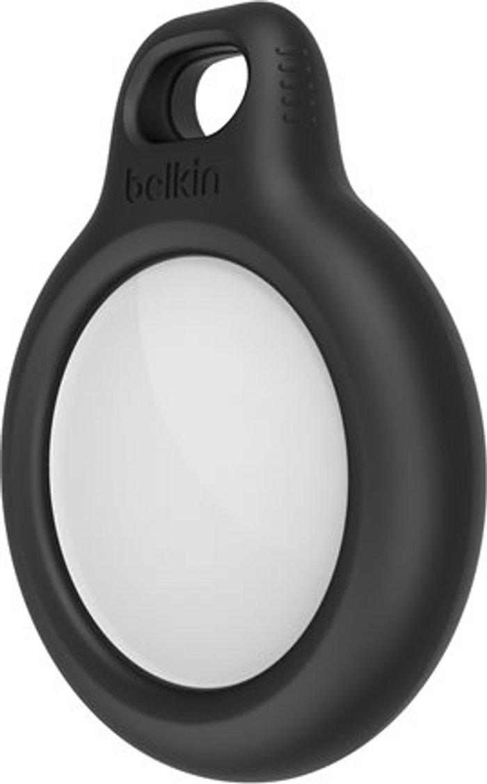 Currys Business | Belkin BELKIN Secure AirTag Keyring - Black, Black Belkin BELKIN Secure AirTag Keyring - Black, Black