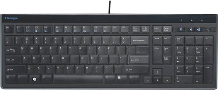Currys Business | Kensington Kensington Advance Fit Full-Size Slim Keyboard Black K72357UK Kensington Kensington Advance Fit Full-Size Slim Keyboard Black K72357UK