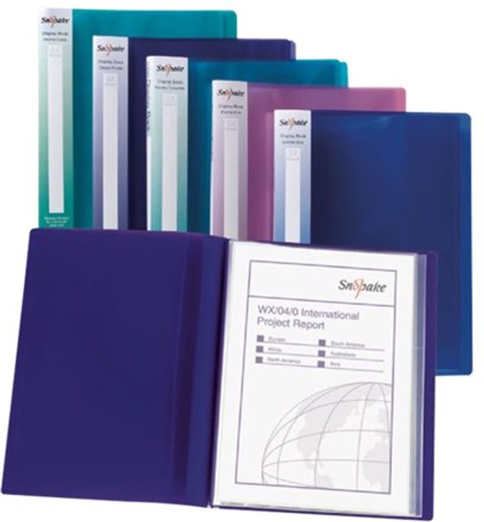 Currys Business | Snopake Snopake Electra Display Book 24 Pocket A4 Assorted (Pack of 10) 12219 Snopake Snopake Electra Display Book 24 Pocket A4 Assorted (Pack of 10) 12219