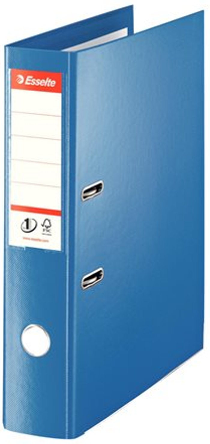Currys Business | Esselte Esselte No.1 VIVIDA Foolscap - lever arch file - for Folio - capacity: 500 sheets - vivid blue Esselte Esselte No.1 VIVIDA Foolscap - lever arch file - for Folio - capacity: 500 sheets - vivid blue