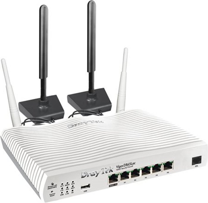 Currys Business | Draytek Draytek Vigor 2865Lac - router - DSL/WWAN - Wi-Fi 5 - Wi-Fi 5 - desktop Draytek Draytek Vigor 2865Lac - router - DSL/WWAN - Wi-Fi 5 - Wi-Fi 5 - desktop