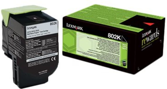 Currys Business | Lexmark Lexmark 802K - black - original - toner cartridge - LCCP, LRP Lexmark Lexmark 802K - black - original - toner cartridge - LCCP, LRP