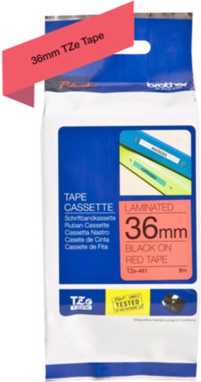 Currys Business | Brother Brother TZe-461 - laminated tape - 1 cassette(s) - Roll (3.6 cm x 8 m) Brother Brother TZe-461 - laminated tape - 1 cassette(s) - Roll (3.6 cm x 8 m)