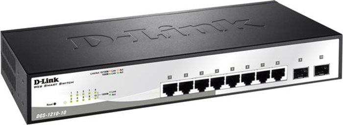 Currys Business | D-Link D-Link Smart+ DGS-1210-10 - switch - 8 ports - Managed - rack-mountable D-Link D-Link Smart+ DGS-1210-10 - switch - 8 ports - Managed - rack-mountable
