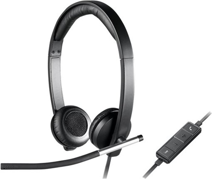 Currys Business | Logitech Logitech USB Headset Stereo H650e - headset Logitech Logitech USB Headset Stereo H650e - headset