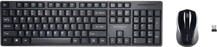 Currys Business | Kensington Kensington Pro Fit Wireless Keyboard and Mouse Set K75230UK Kensington Kensington Pro Fit Wireless Keyboard and Mouse Set K75230UK