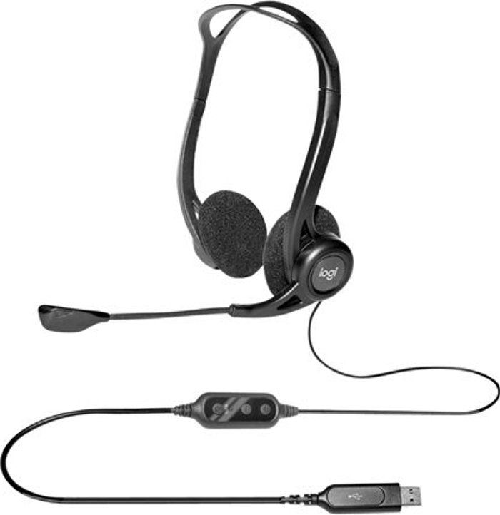 Currys Business | Logitech Logitech PC Headset 960 USB - headset Logitech Logitech PC Headset 960 USB - headset