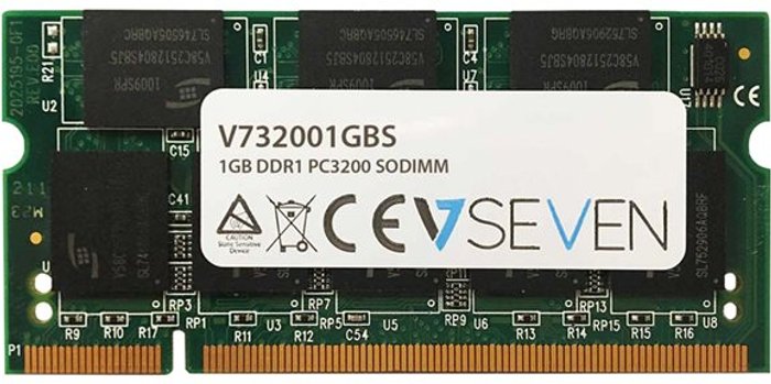 Currys Business | V7 V7 - DDR - module - 1 GB - SO-DIMM 200-pin - 400 MHz / PC3200 - unbuffered V7 V7 - DDR - module - 1 GB - SO-DIMM 200-pin - 400 MHz / PC3200 - unbuffered