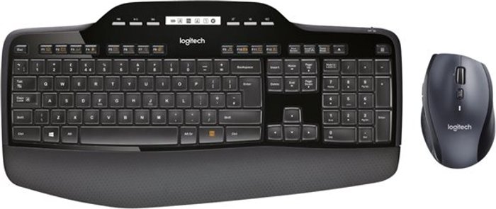 Currys Business | Logitech Logitech Wireless MK710 Desktop Keyboard and Mouse Set Black 920-002429 Logitech Logitech Wireless MK710 Desktop Keyboard and Mouse Set Black 920-002429