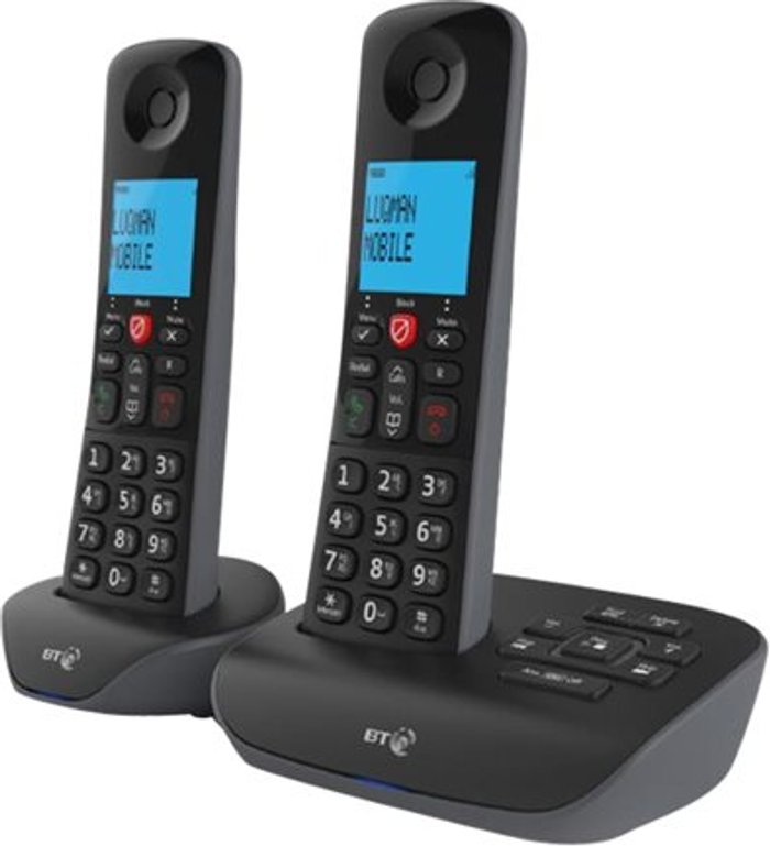 Currys Business | British Telecom BT Essential DECT TAM Phone Twin 90658 British Telecom BT Essential DECT TAM Phone Twin 90658