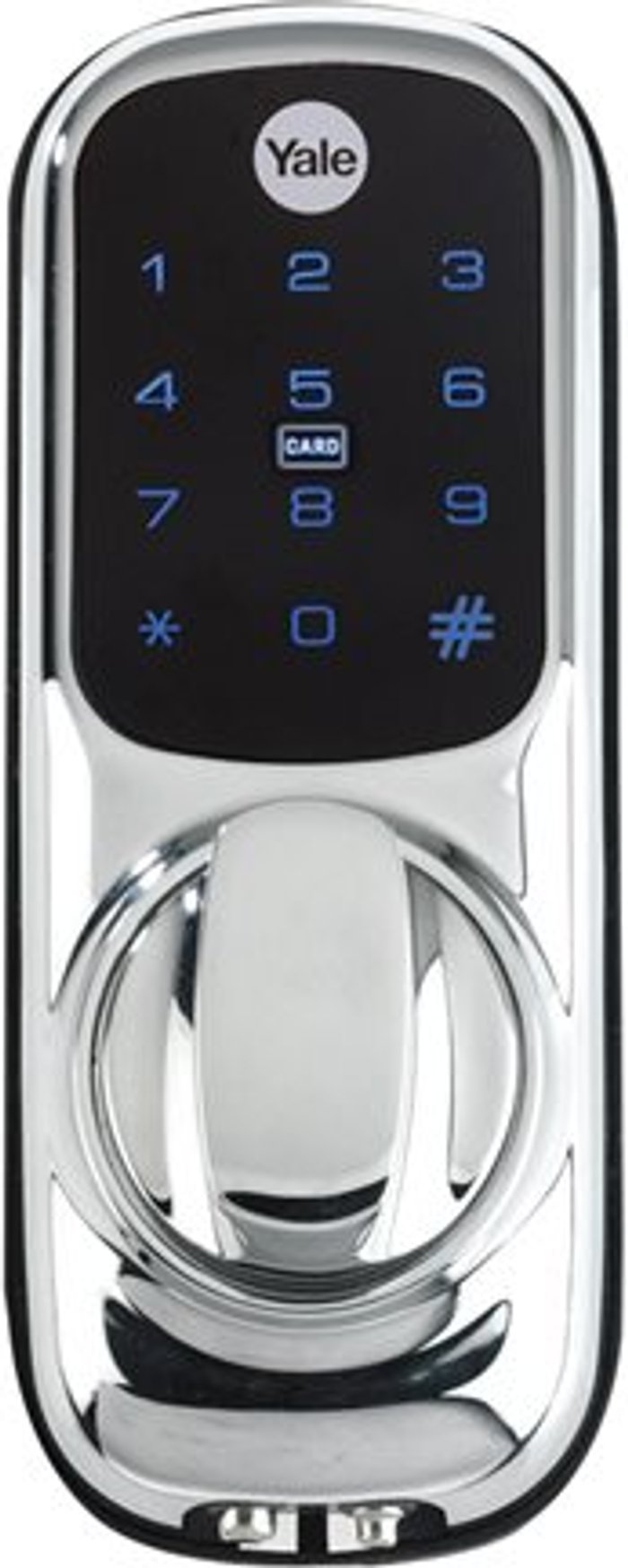 Currys Business | Yale Yale Keyless Nightlatch Connected Ready Smart Lock - No Module - Chrome Yale Yale Keyless Nightlatch Connected Ready Smart Lock - No Module - Chrome