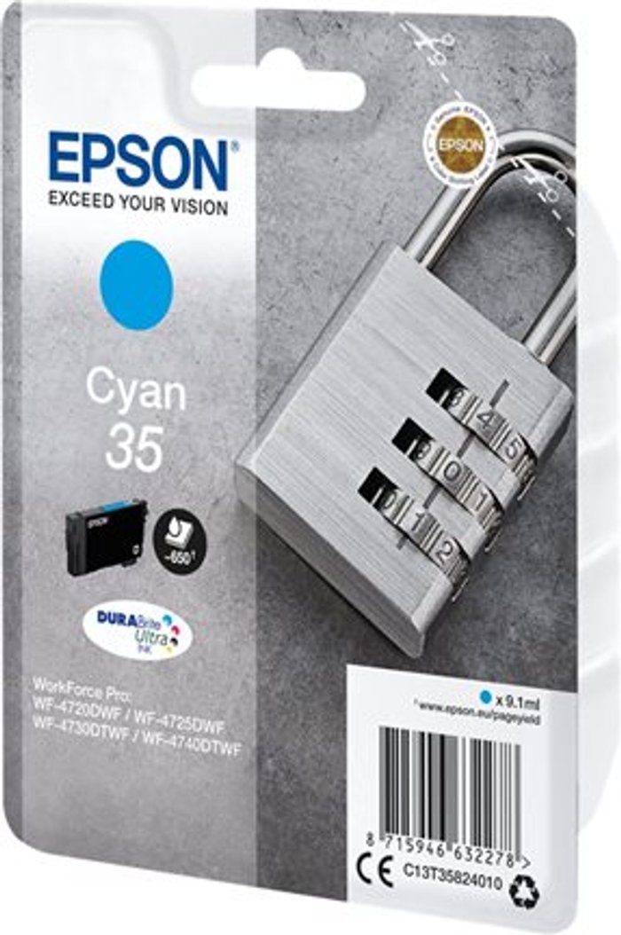 Currys Business | Epson Epson 35 - cyan - original - ink cartridge Epson Epson 35 - cyan - original - ink cartridge