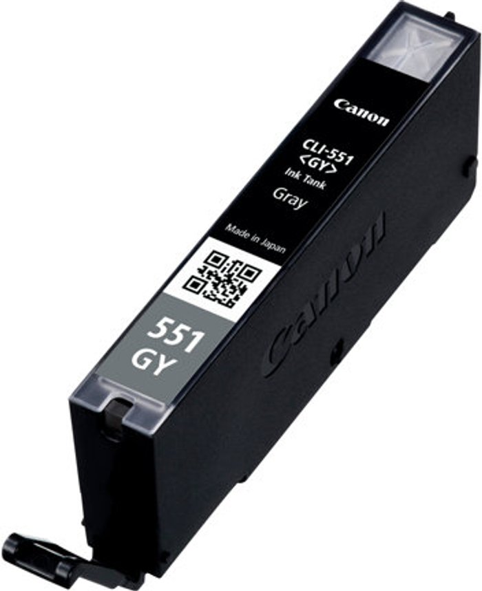 Currys Business | Canon Canon CLI-551GY Grey Ink Cartridge 6512B001 Canon Canon CLI-551GY Grey Ink Cartridge 6512B001