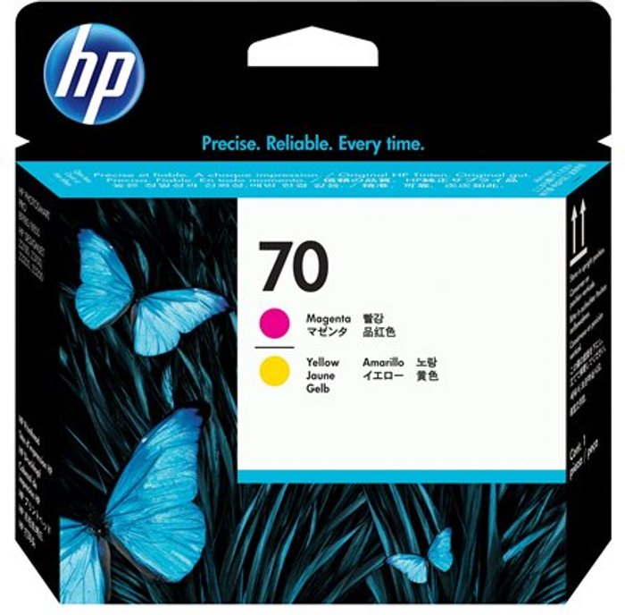 Currys Business | HP HP 70 - yellow, magenta - printhead HP HP 70 - yellow, magenta - printhead