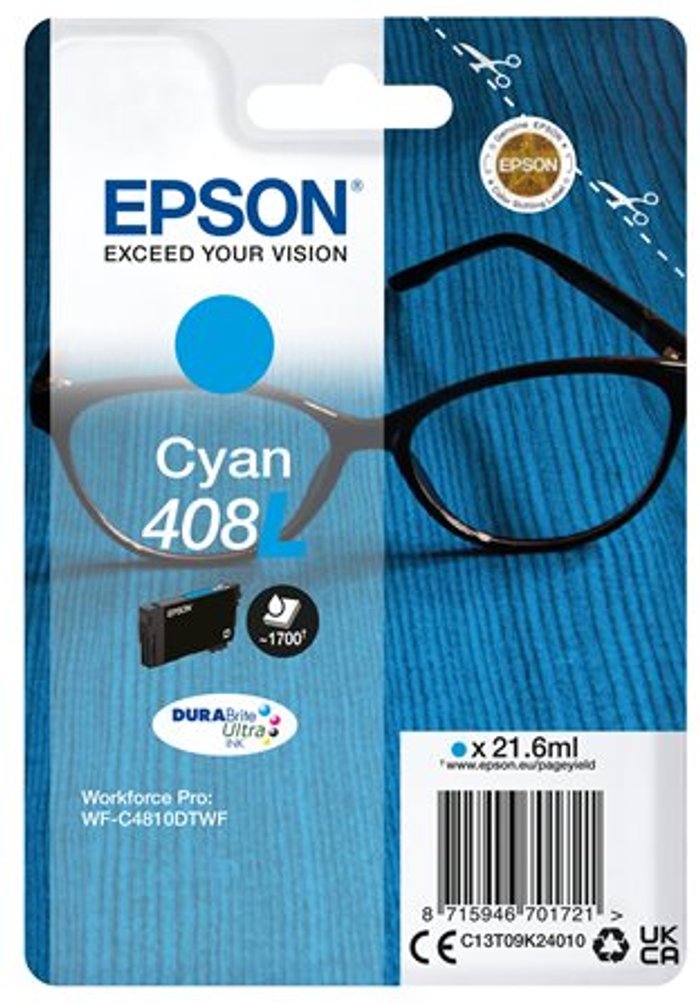 Currys Business | Epson Epson 408 - cyan - original - ink cartridge Epson Epson 408 - cyan - original - ink cartridge