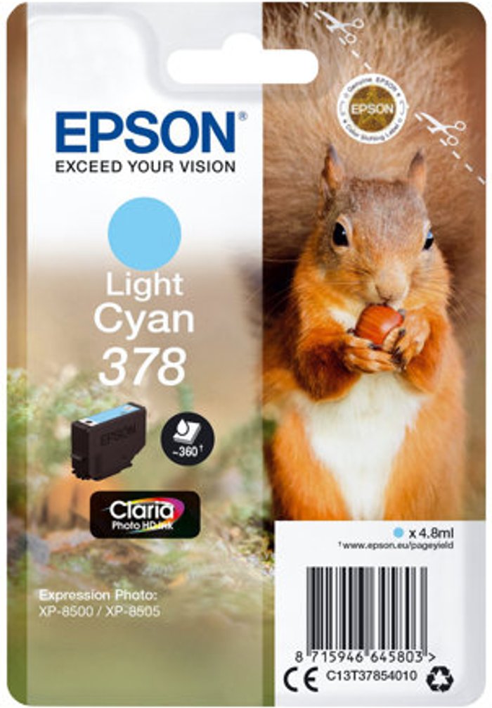 Currys Business | Epson Epson 378 - light cyan - original - ink cartridge Epson Epson 378 - light cyan - original - ink cartridge