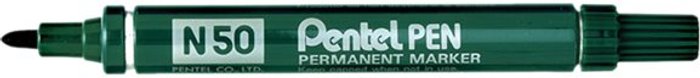 Currys Business | Pentel Pentel N50 Permanent Green Marker Bullet Tip Pack of 12 N50-D Pentel Pentel N50 Permanent Green Marker Bullet Tip Pack of 12 N50-D
